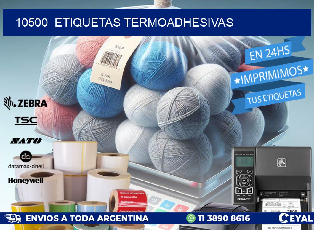 10500 ETIQUETAS TERMOADHESIVAS