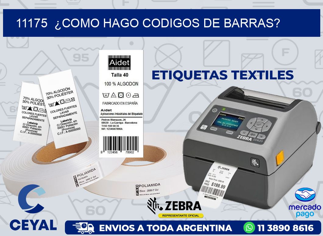 11175  ¿COMO HAGO CODIGOS DE BARRAS?
