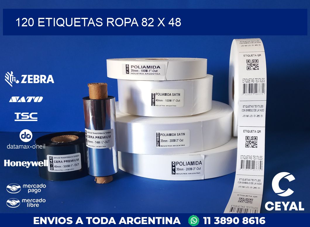 120 ETIQUETAS ROPA 82 x 48
