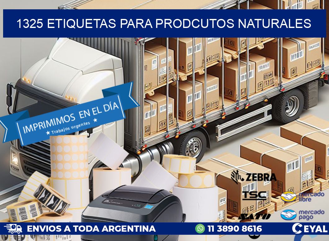 1325 ETIQUETAS PARA PRODCUTOS NATURALES