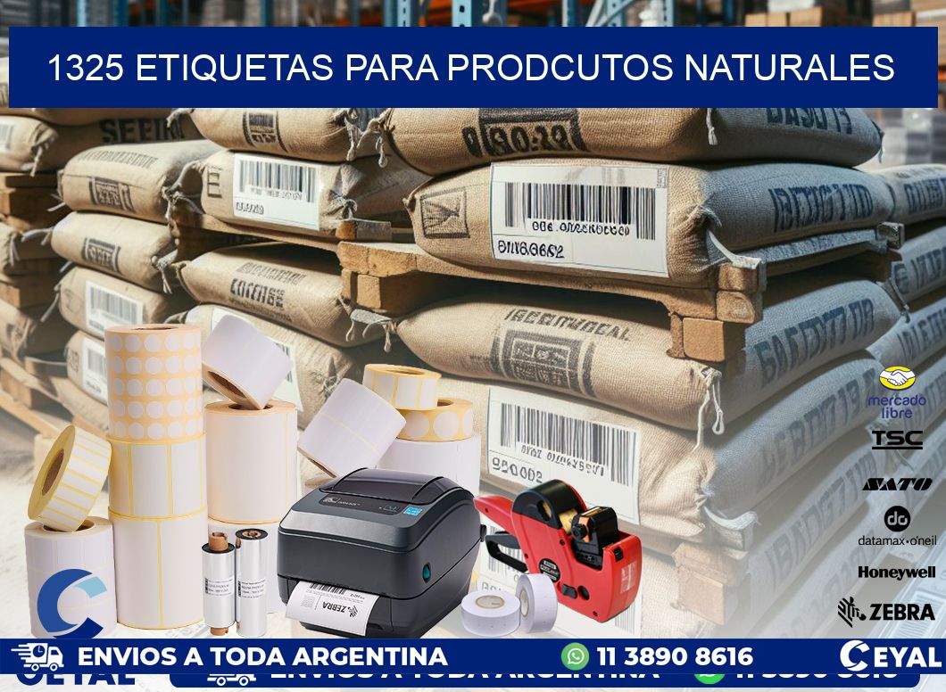 1325 ETIQUETAS PARA PRODCUTOS NATURALES