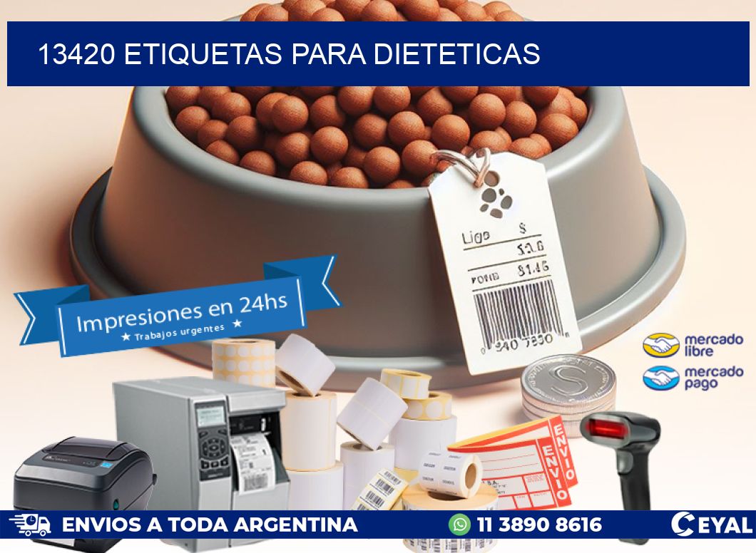 13420 ETIQUETAS PARA DIETETICAS