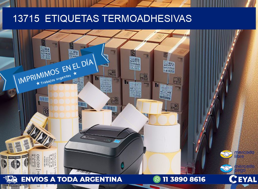 13715  ETIQUETAS TERMOADHESIVAS