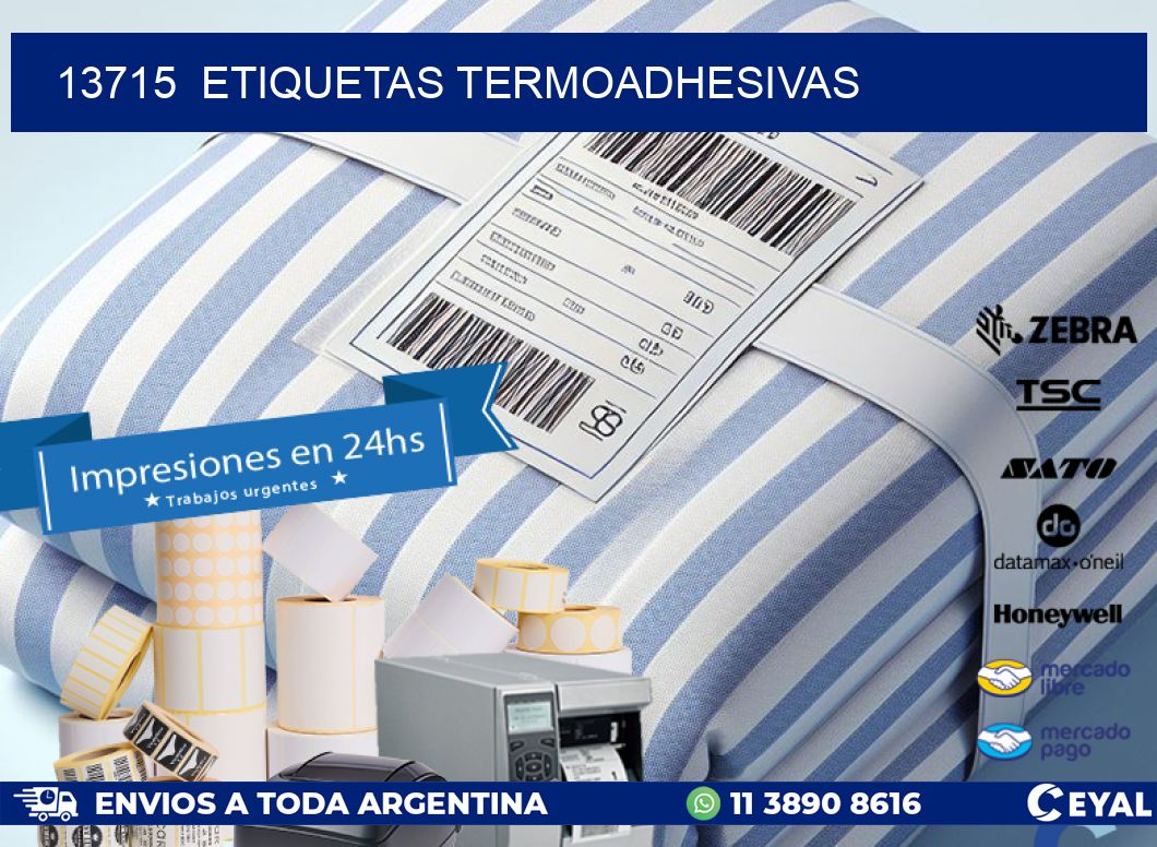 13715  ETIQUETAS TERMOADHESIVAS