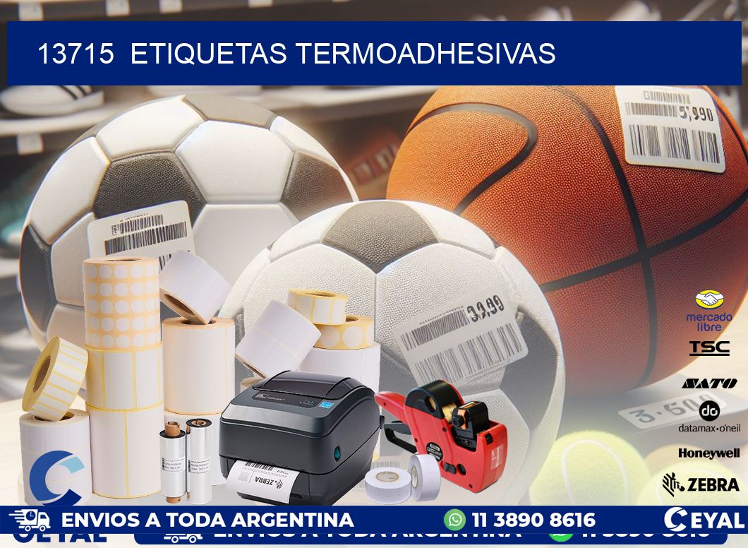 13715  ETIQUETAS TERMOADHESIVAS