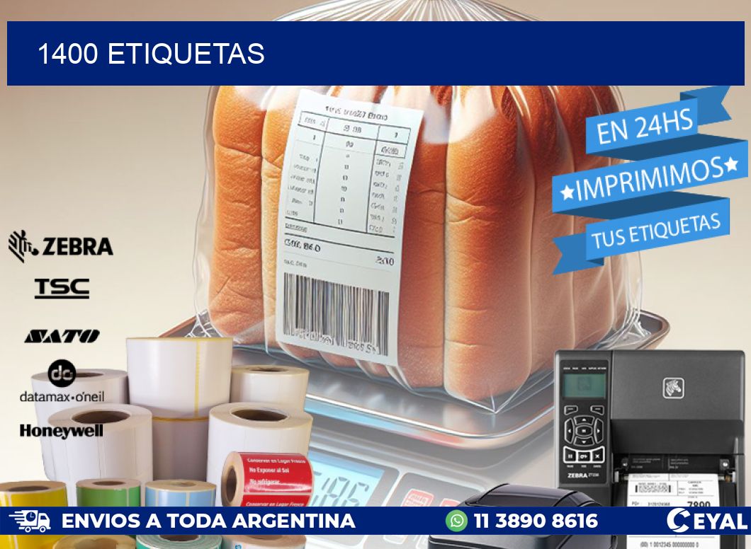 1400 ETIQUETAS
