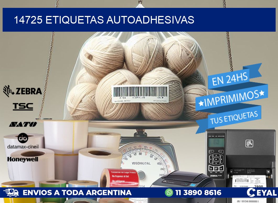 14725 ETIQUETAS AUTOADHESIVAS