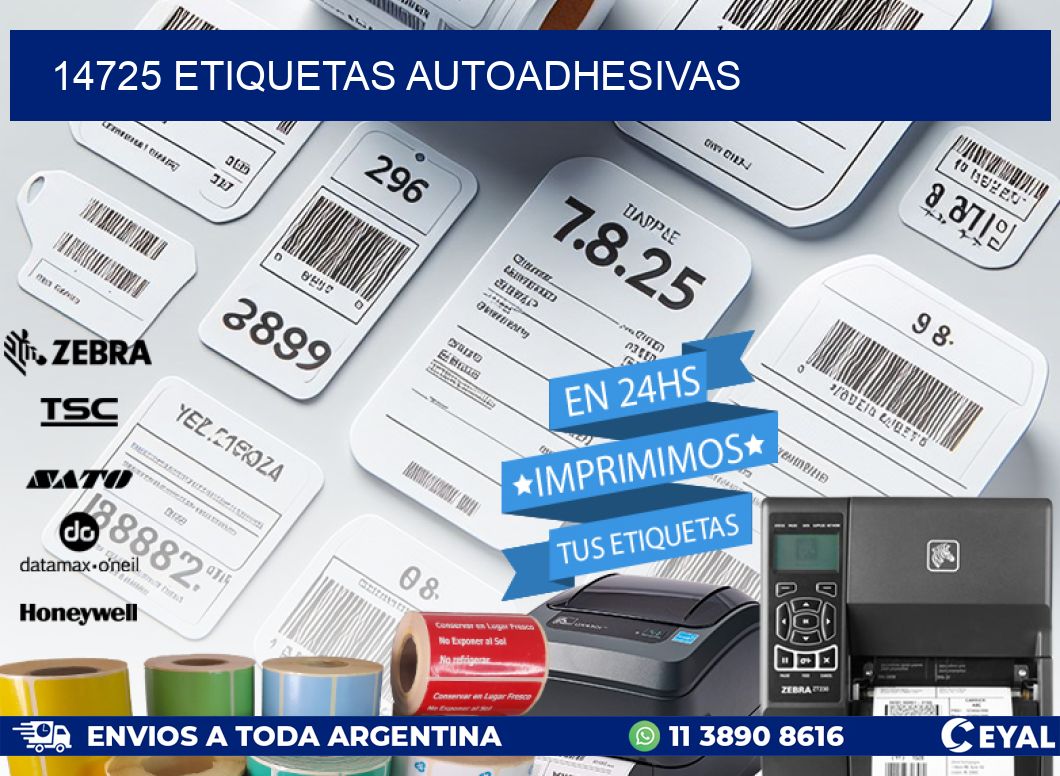 14725 ETIQUETAS AUTOADHESIVAS