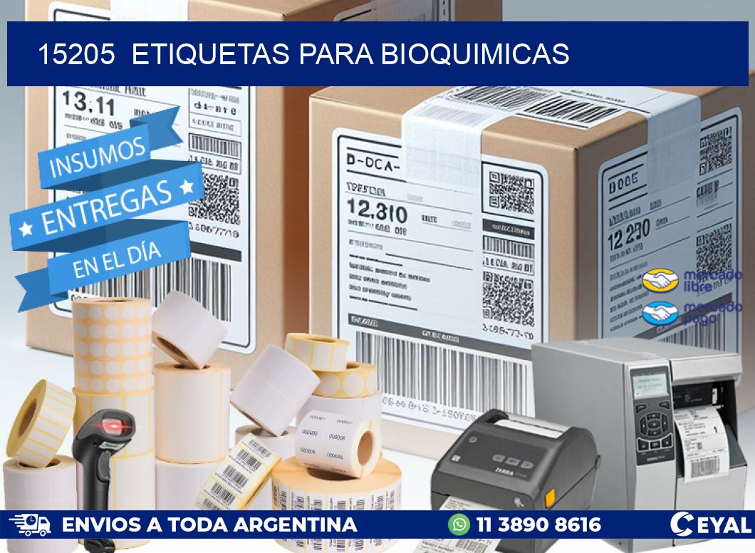 15205 ETIQUETAS PARA BIOQUIMICAS