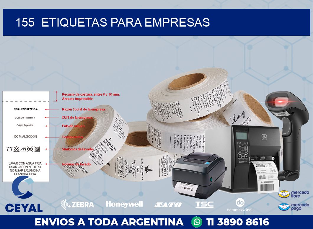 155 ETIQUETAS PARA EMPRESAS