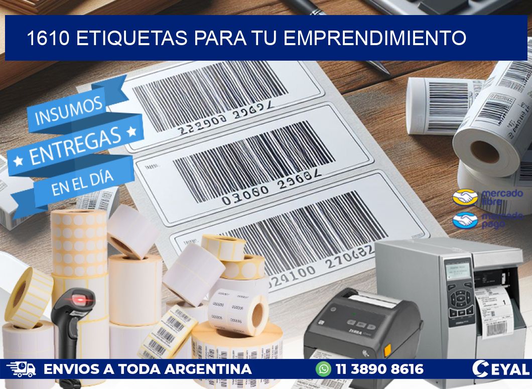 1610 ETIQUETAS PARA TU EMPRENDIMIENTO