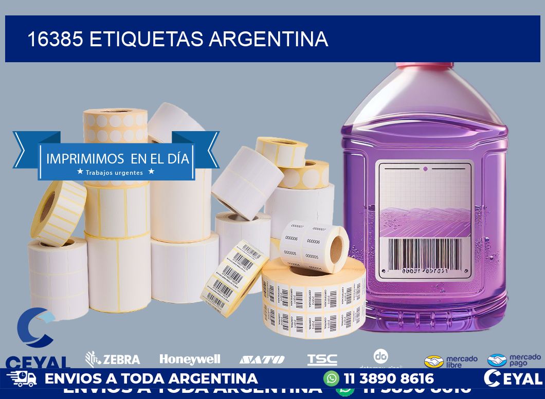 16385 ETIQUETAS ARGENTINA