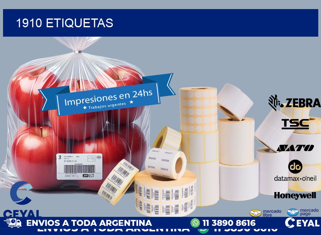 1910 ETIQUETAS