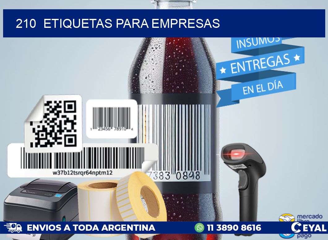 210 ETIQUETAS PARA EMPRESAS