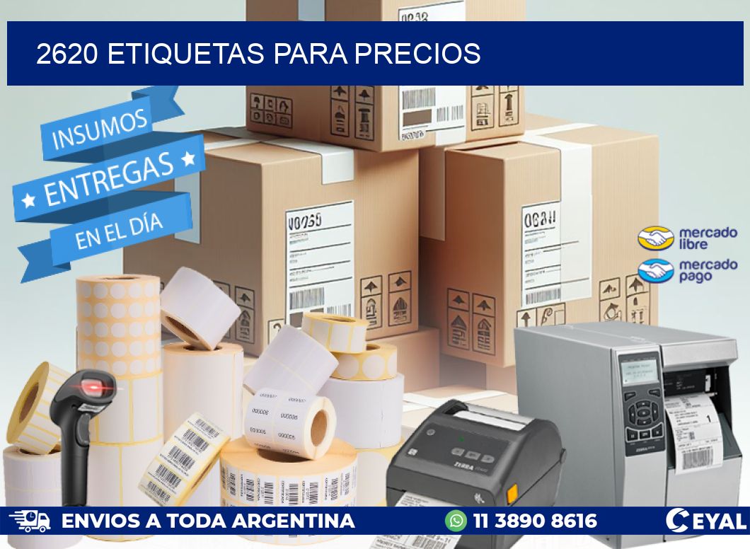 2620 ETIQUETAS PARA PRECIOS