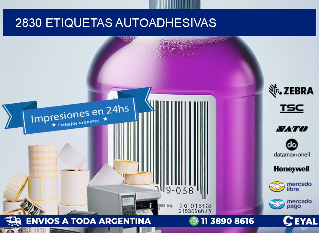 2830 ETIQUETAS AUTOADHESIVAS
