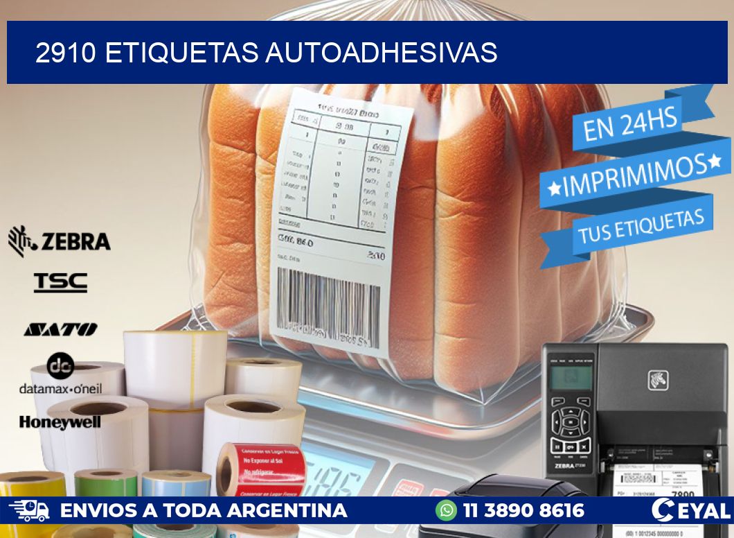 2910 ETIQUETAS AUTOADHESIVAS
