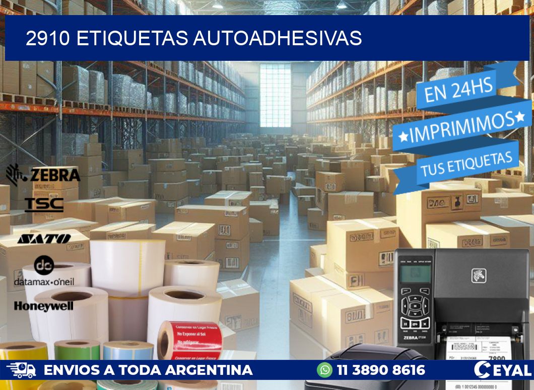 2910 ETIQUETAS AUTOADHESIVAS