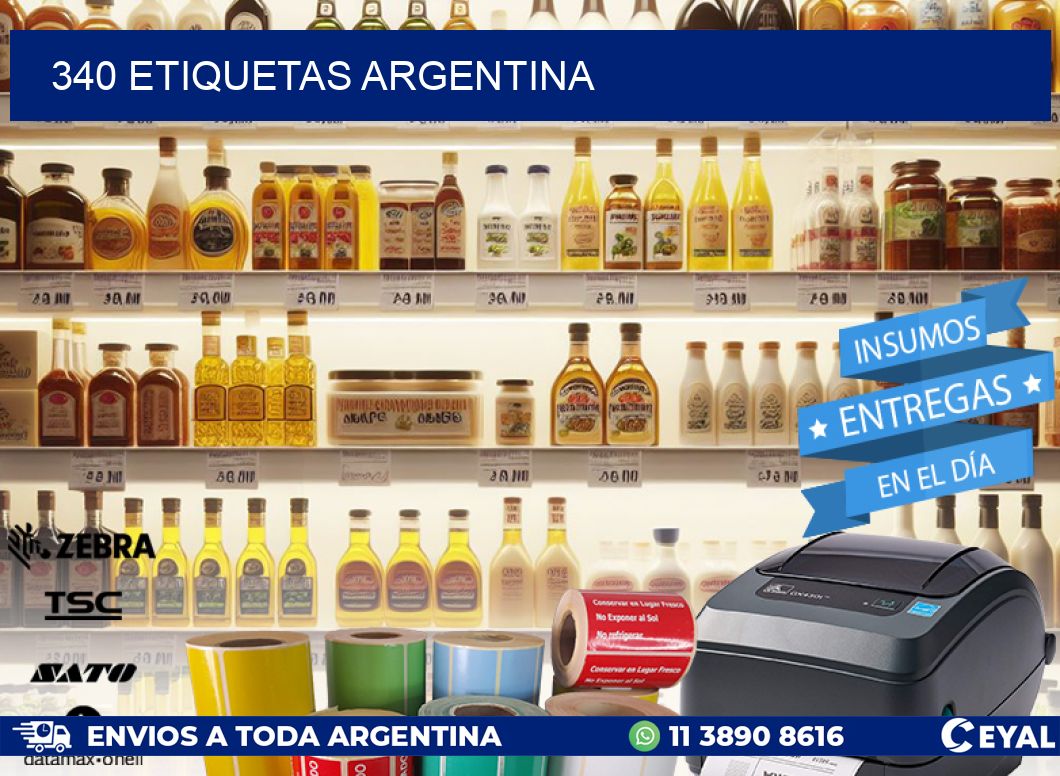340 ETIQUETAS ARGENTINA