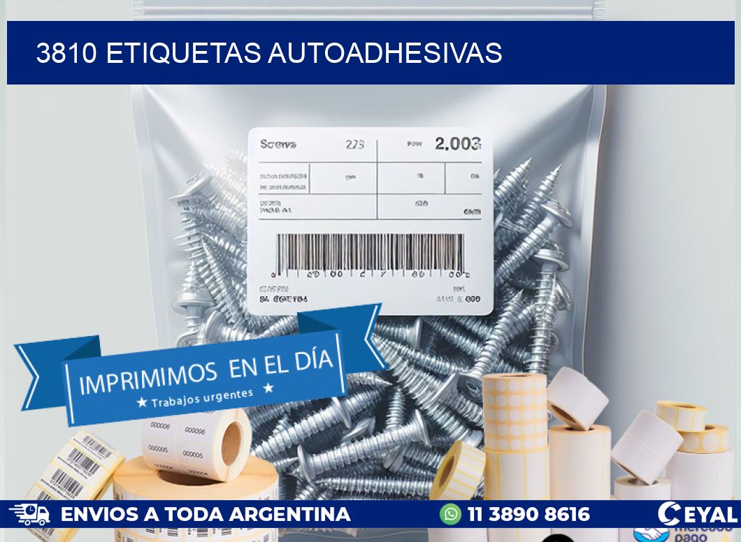 3810 ETIQUETAS AUTOADHESIVAS