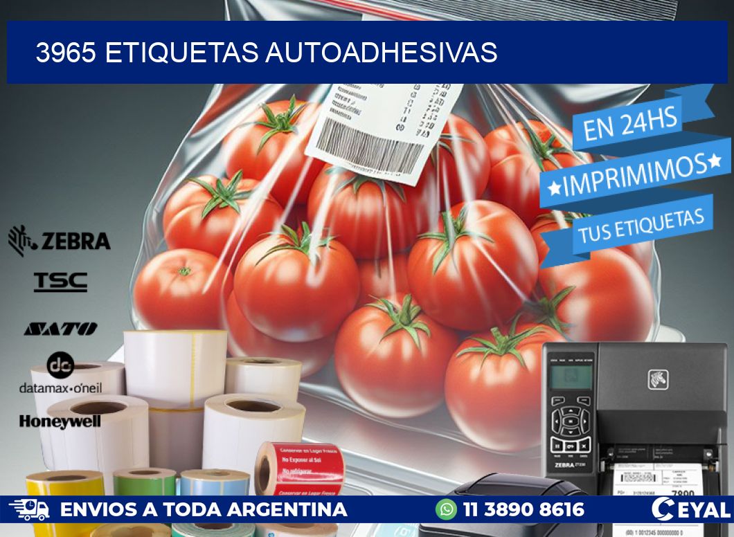 3965 ETIQUETAS AUTOADHESIVAS