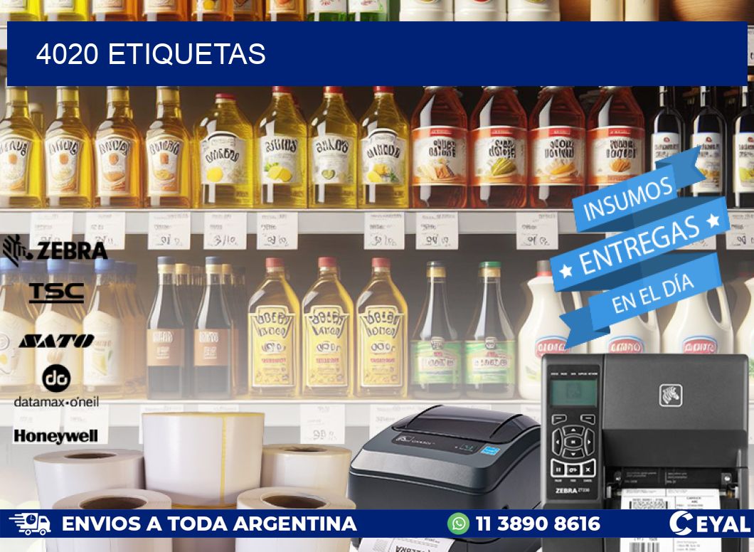 4020 ETIQUETAS