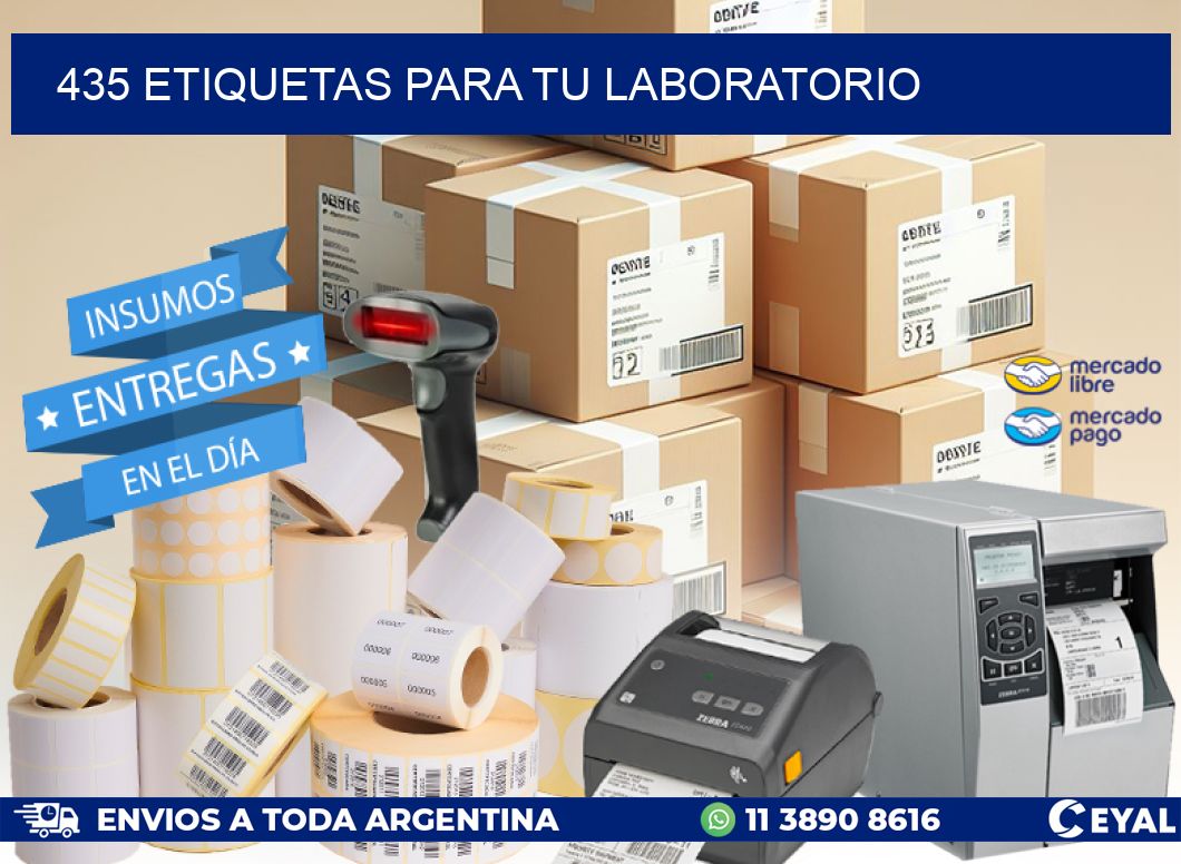 435 ETIQUETAS PARA TU LABORATORIO