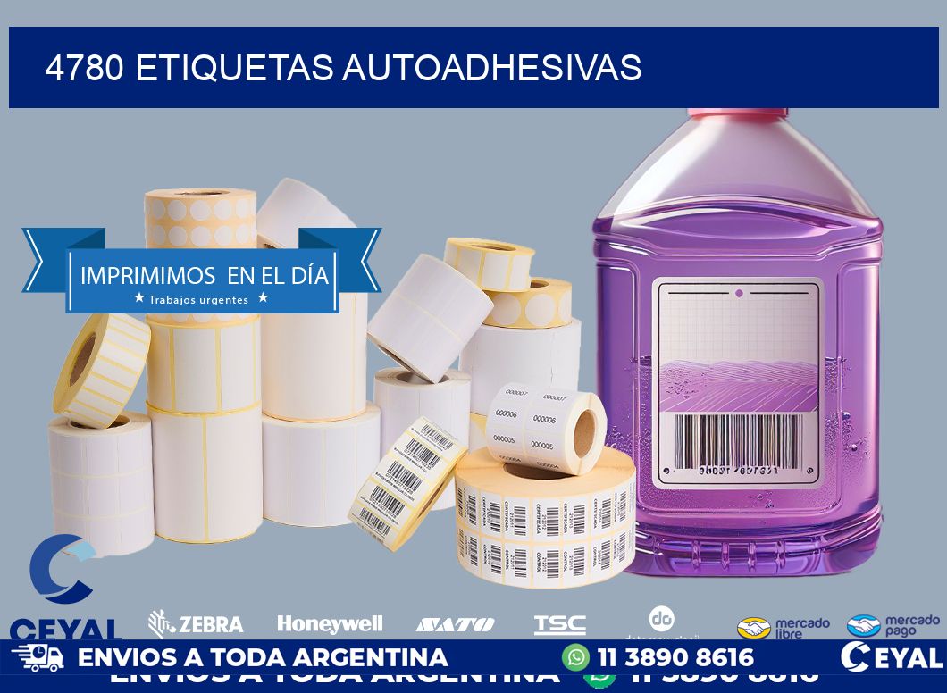 4780 ETIQUETAS AUTOADHESIVAS