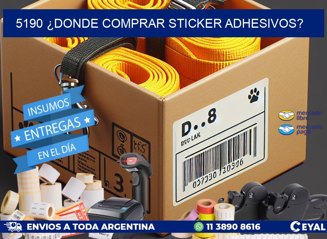 5190 ¿DONDE COMPRAR STICKER ADHESIVOS?
