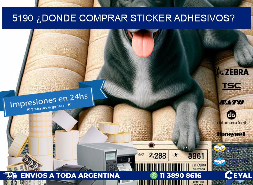 5190 ¿DONDE COMPRAR STICKER ADHESIVOS?