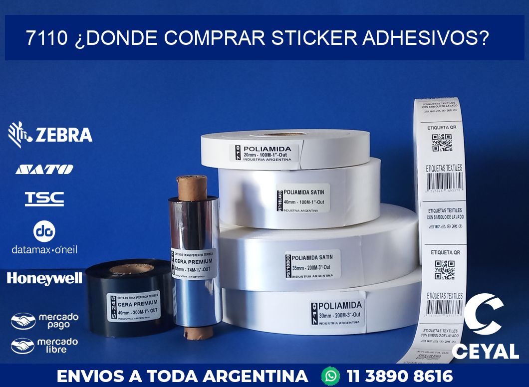 7110 ¿DONDE COMPRAR STICKER ADHESIVOS?