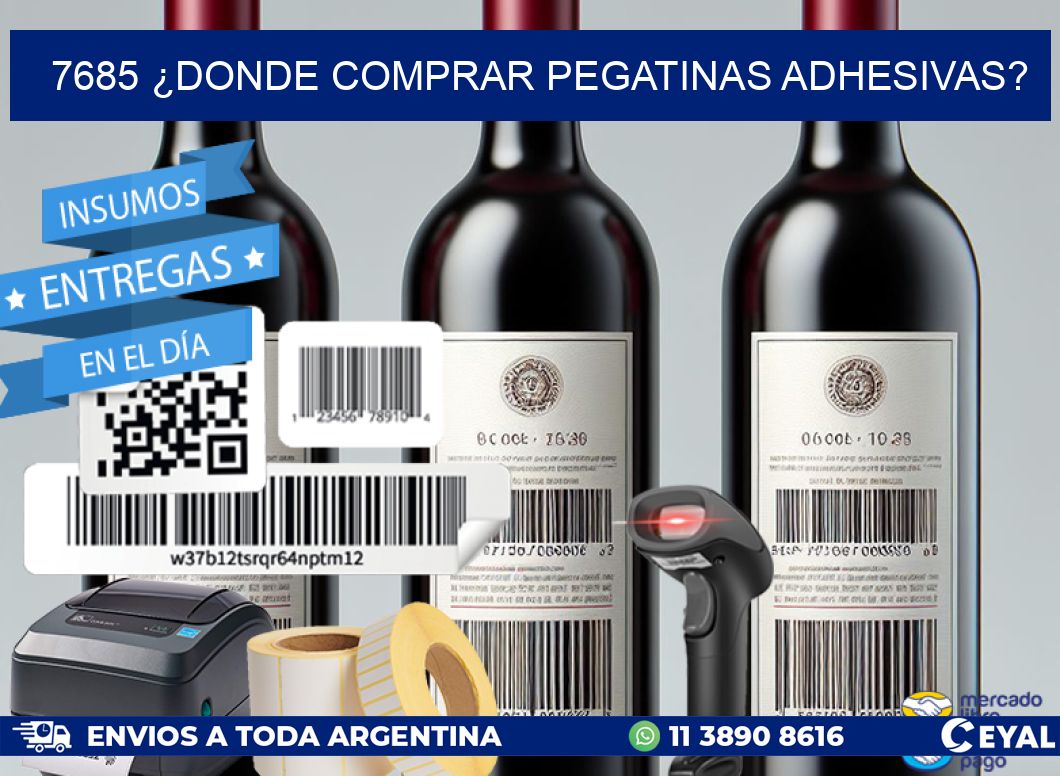 7685 ¿DONDE COMPRAR PEGATINAS ADHESIVAS?