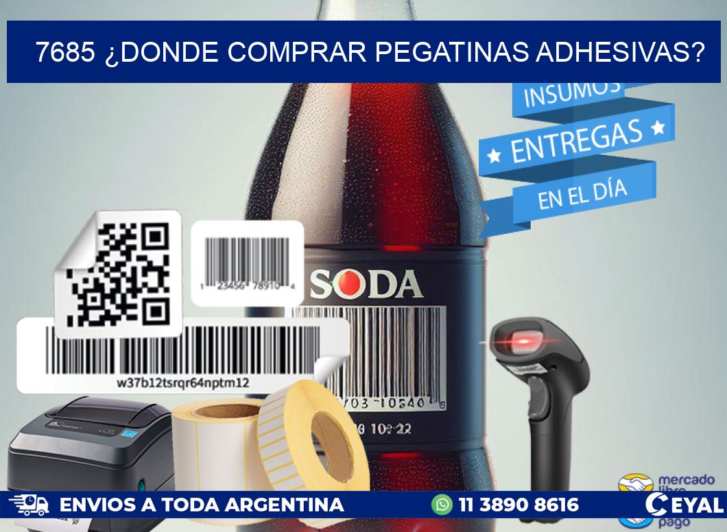 7685 ¿DONDE COMPRAR PEGATINAS ADHESIVAS?