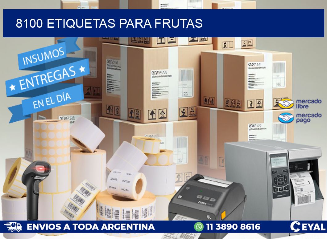 8100 ETIQUETAS PARA FRUTAS