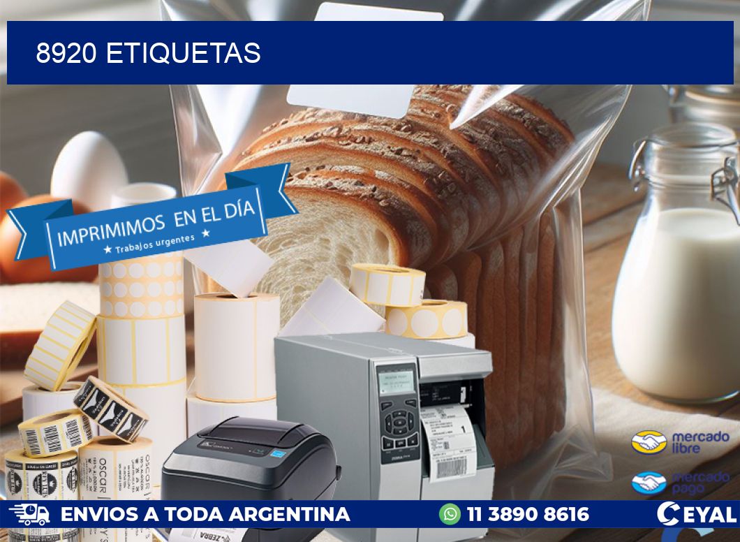 8920 ETIQUETAS