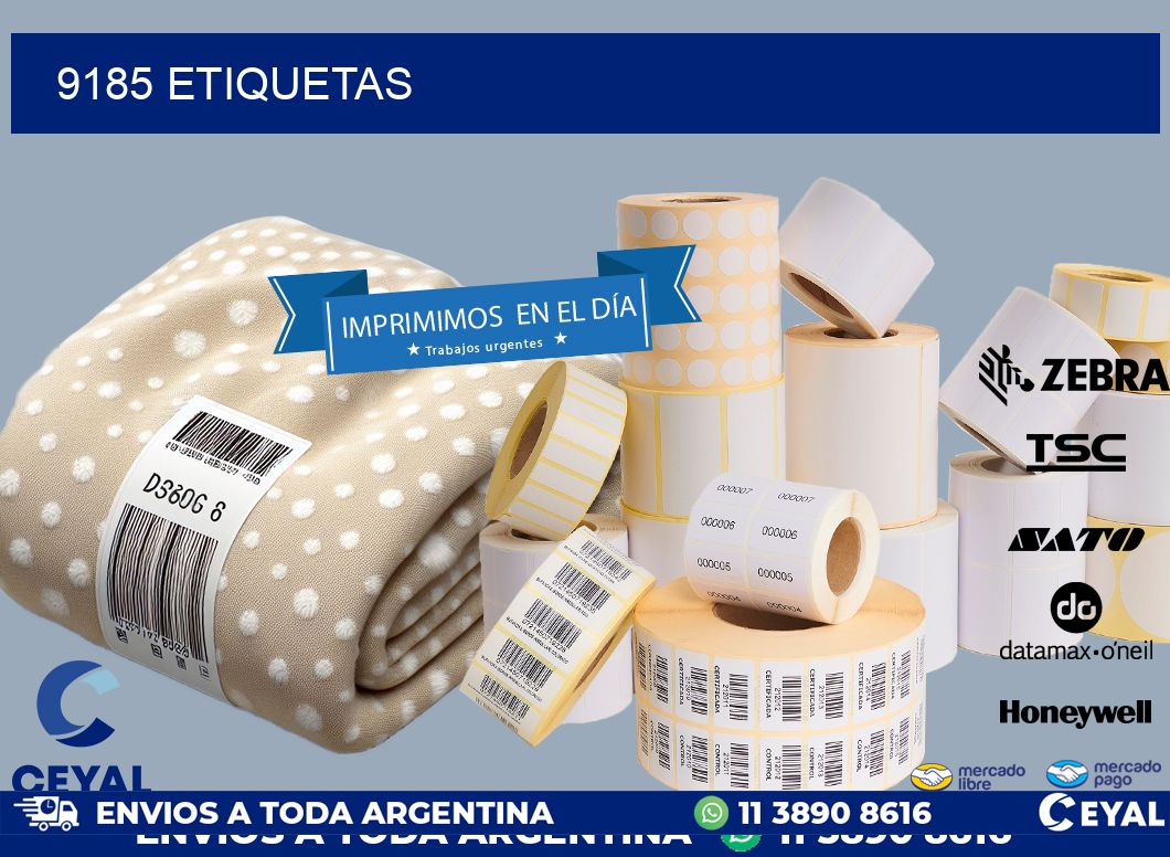 9185 ETIQUETAS