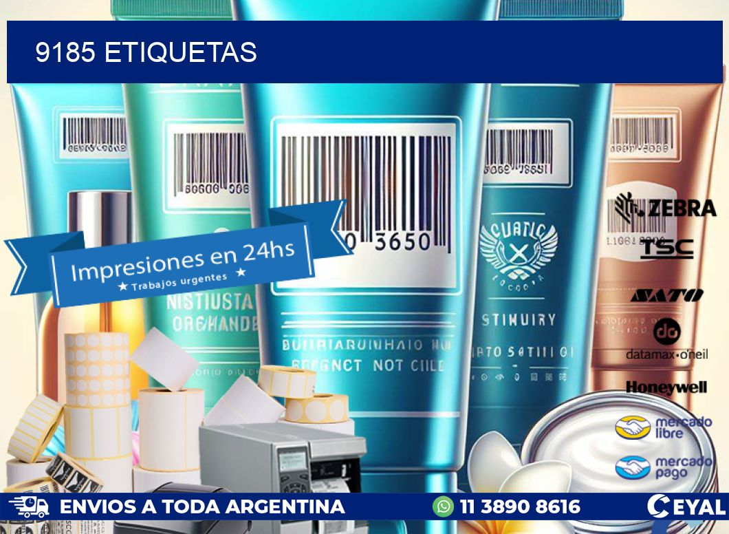 9185 ETIQUETAS
