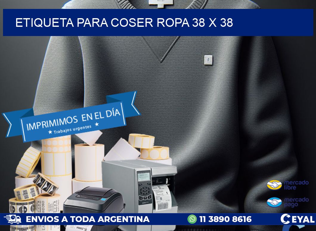 ETIQUETA PARA COSER ROPA 38 x 38