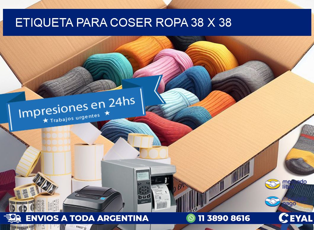 ETIQUETA PARA COSER ROPA 38 x 38