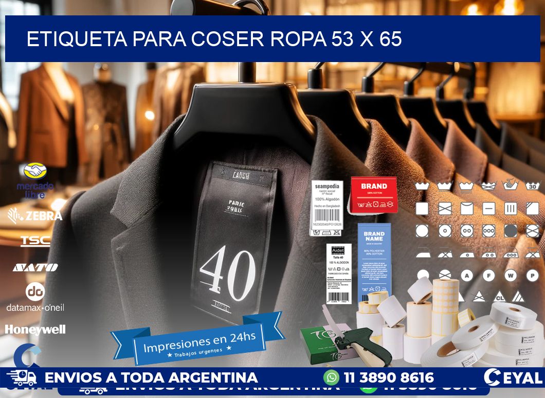 ETIQUETA PARA COSER ROPA 53 x 65