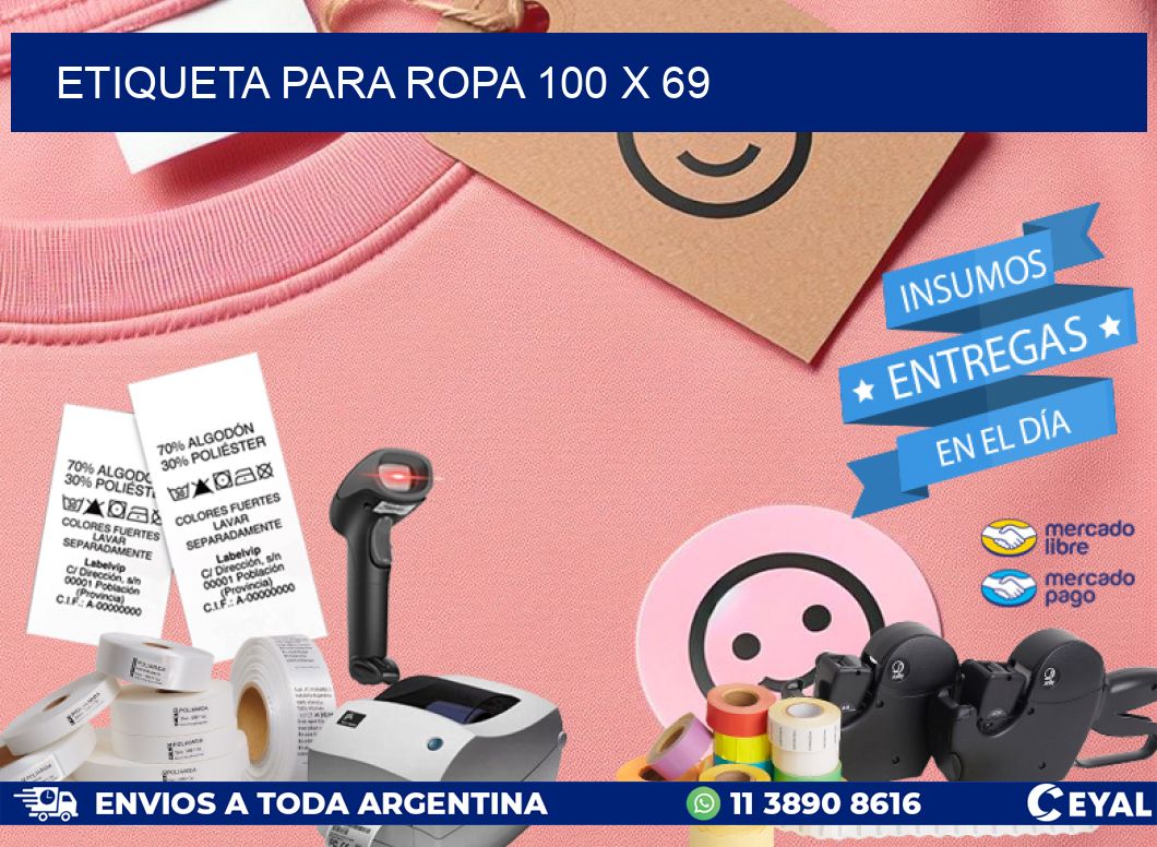 ETIQUETA PARA ROPA 100 x 69