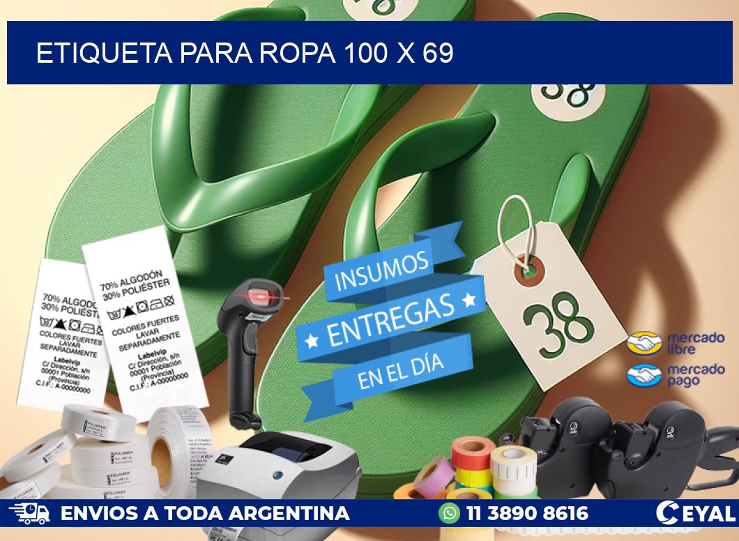 ETIQUETA PARA ROPA 100 x 69