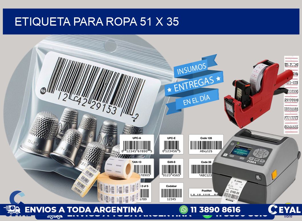 ETIQUETA PARA ROPA 51 x 35