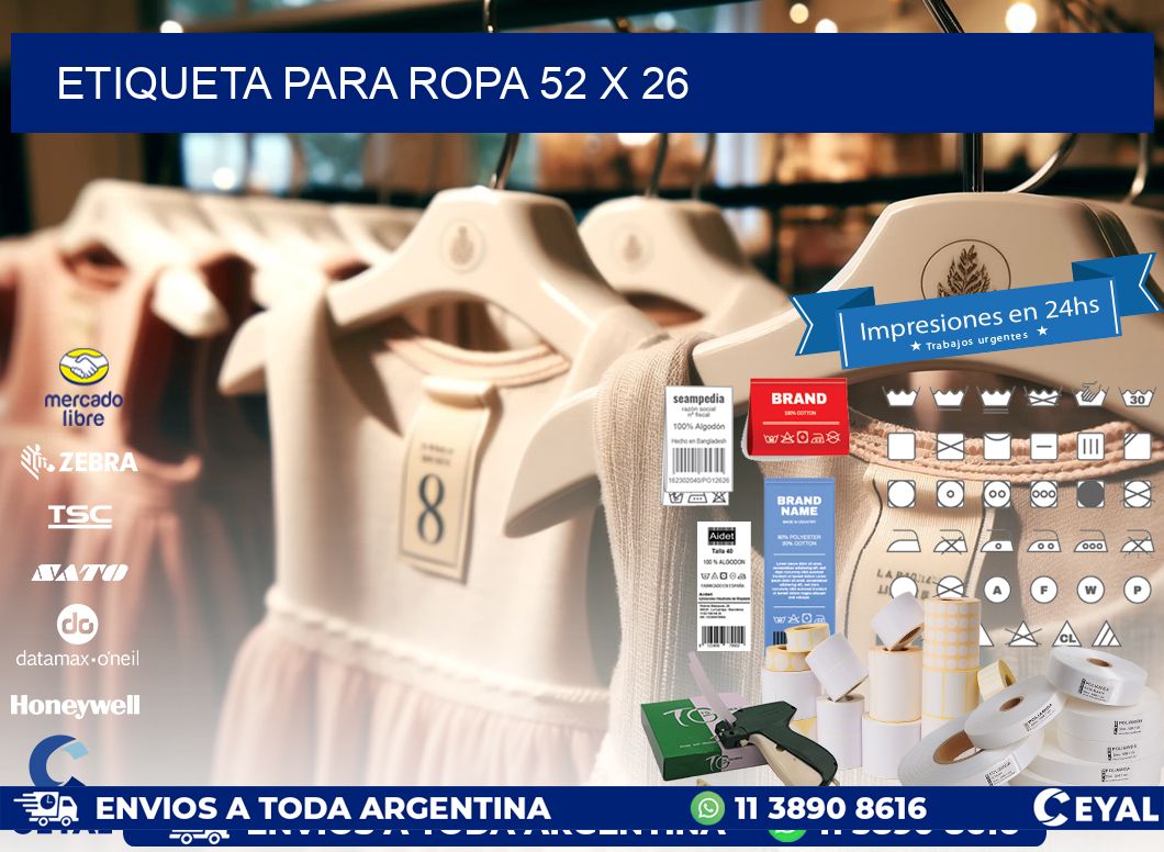 ETIQUETA PARA ROPA 52 x 26