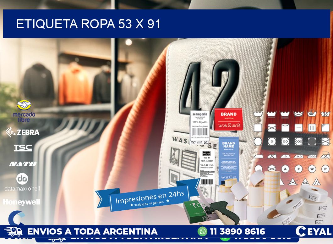 ETIQUETA ROPA 53 x 91