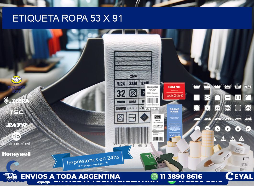 ETIQUETA ROPA 53 x 91