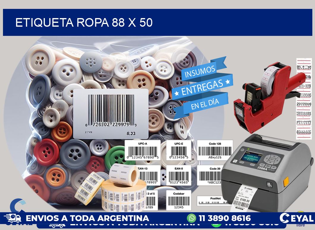 ETIQUETA ROPA 88 x 50