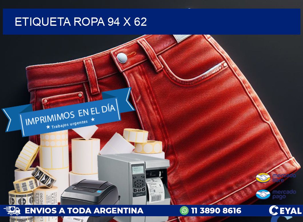ETIQUETA ROPA 94 x 62
