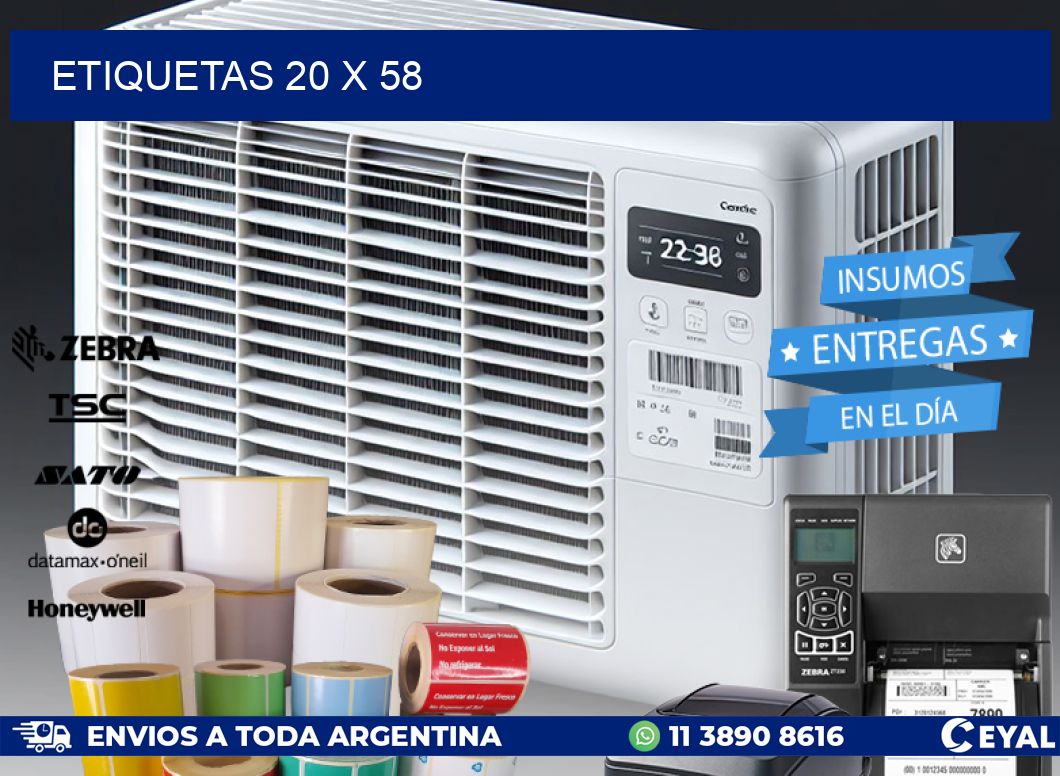ETIQUETAS 20 x 58