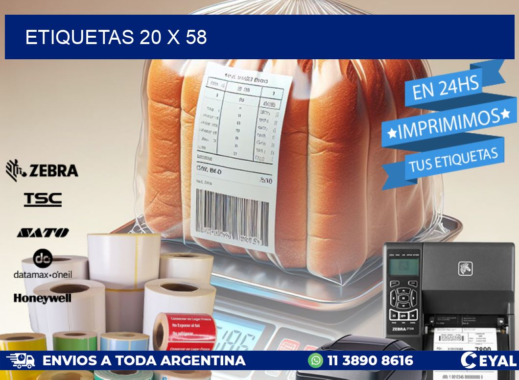 ETIQUETAS 20 x 58